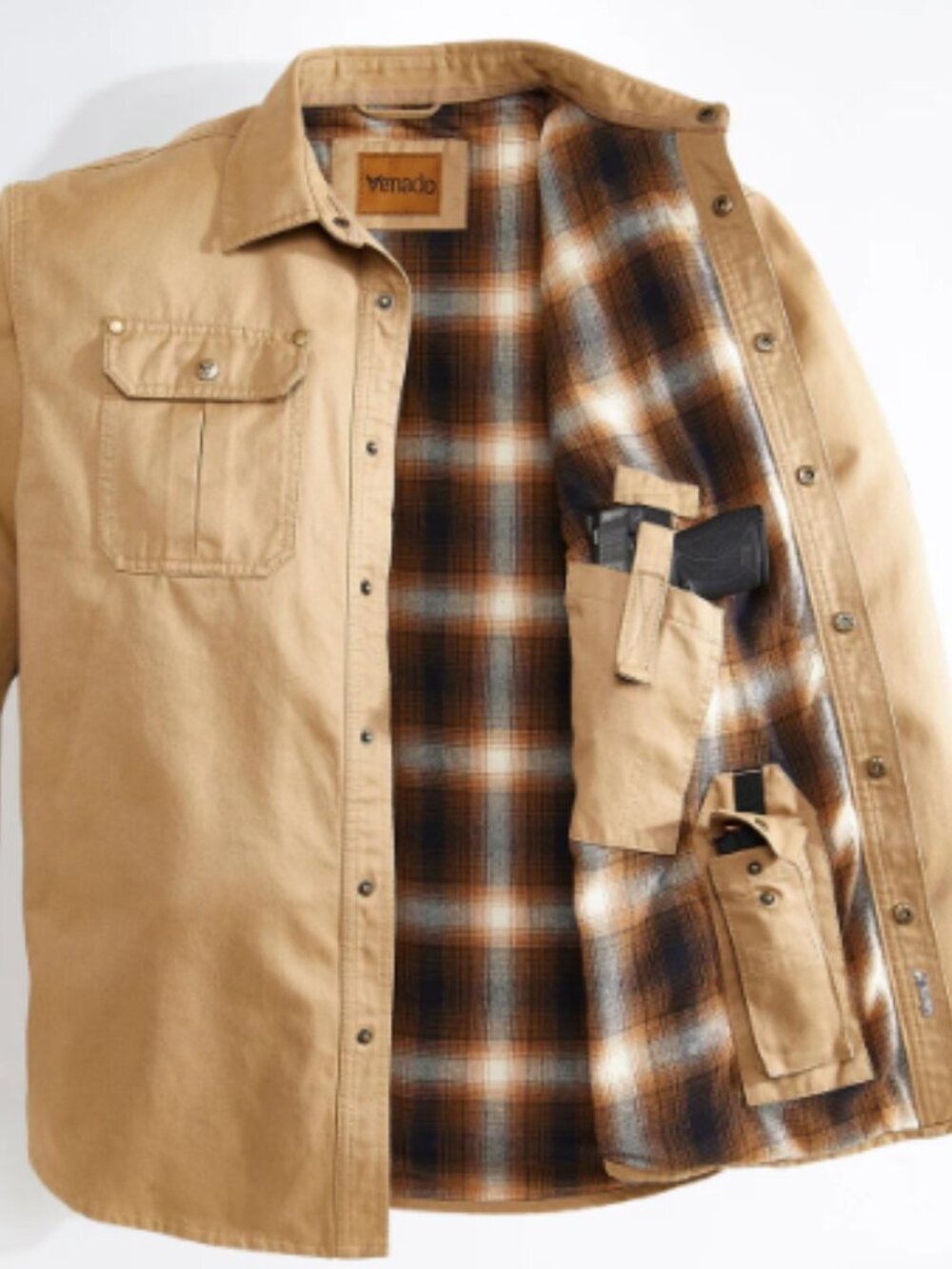 Bountyman Concealed Carry Shirt Jacket - Barnwood Tan | XL